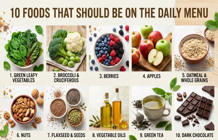 10 foods that should be on the daily menu