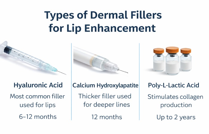 types of dermal fillers used